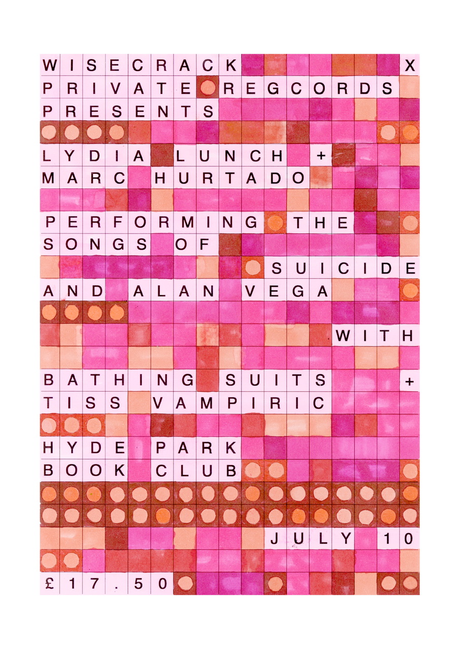 Lydia Lunch & Marc Hurtado play SUICIDE and Alan Vega